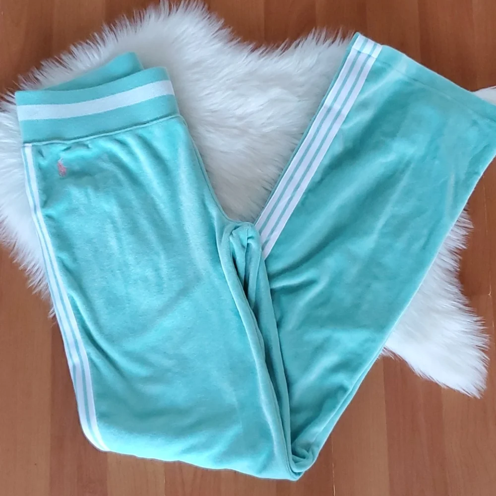 ❤ Girls Ralph Lauren super soft green velour pants